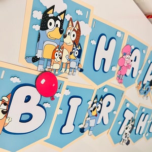 Bluey Birthday/ Bluey Birthday Banner/ Bluey Birthday Decor