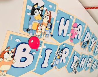 Bluey Birthday/ Bluey Birthday Banner/ Bluey Birthday Decor