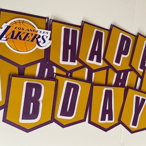 Laker&#39;s Birthday Banner