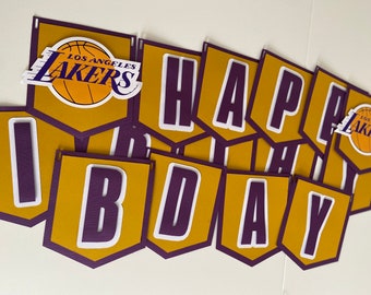 Laker&#39;s Birthday Banner