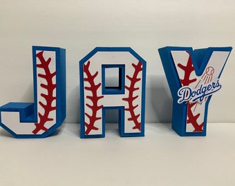 Dodgers 3D Letters/Dodgers Decor/Dodger Baby/Dodgers Party