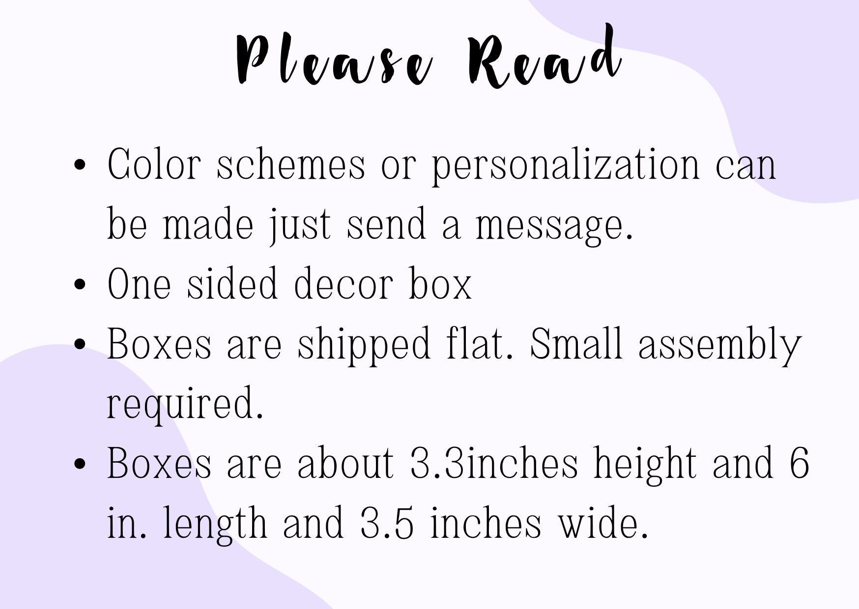 One-Sided Decor Gable Box