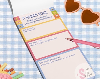 A Kinder Voice Notepad - Self-Compassion Journal Pad