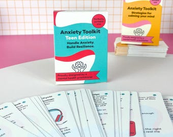Anxiety Toolkit - Teen edition. Take control of anxiety and build resilience -  mental health, friend hard time, thinking of you gift