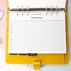 Period-Tracker - Kalendereinlagen - gedruckte & gestanzte Einlagen in A5, A6, Personal, Personal Wide oder kundenspezifisch