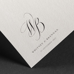 Vorgefertigtes Logo-Design • Hochzeits-Monogramm • Paar-Logo • Hochzeit-Logo-Design • Feminines Hochzeits-Logo • Kalligrafie-Hochzeits-Logo
