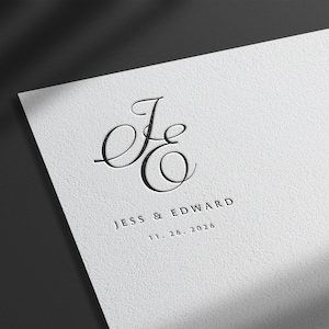 Premade Wedding Logo • Wedding Monogram • Couple Monogram • Couple Logo For Wedding • Classic Script Logo • Handwritten Monogram