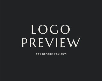 ADD ON : Logo Preview • Custom Logo Design Preview • Logo Design