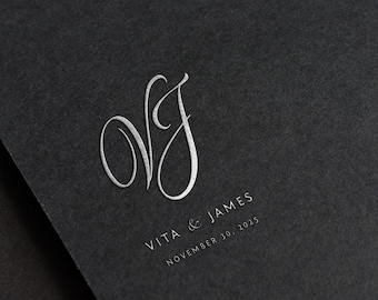 Custom Wedding Logo Design, Personalized Monogram