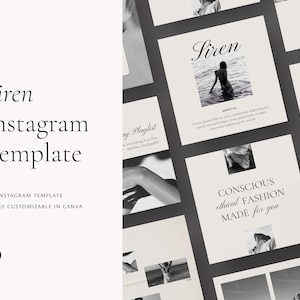 Modern Classic Instagram Post Template • Canva Editable •  Social Media Kit • Editorial •  Elegant •  Luxury •  Engagement • Beige