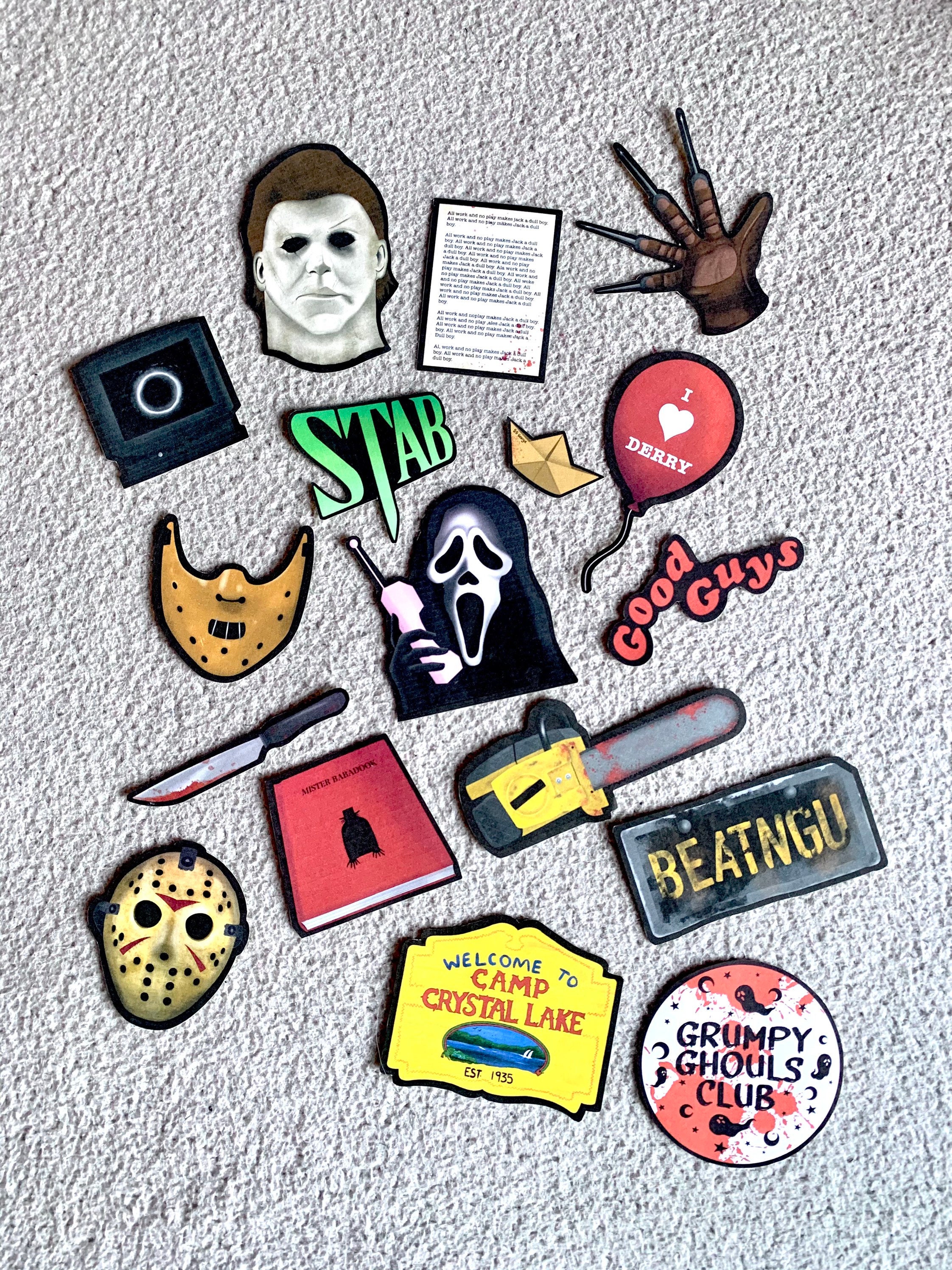 Horror Sticker Pack Etsy