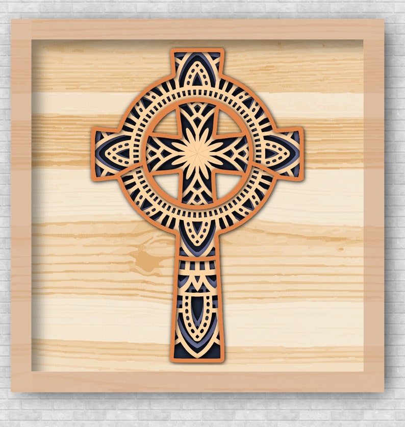 Download Cross Layered Mandala SVG Vector Cricut Cameo Laser ...