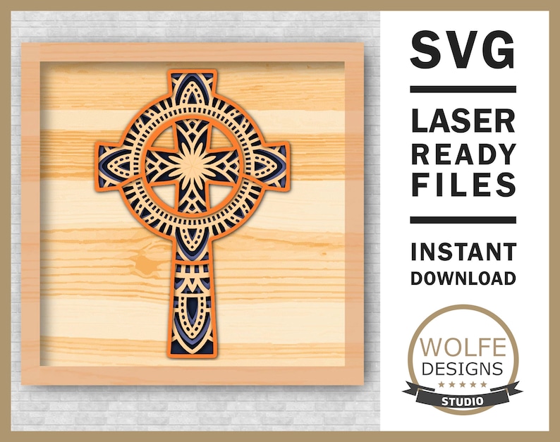 Download Cross Layered Mandala SVG Vector Cricut Cameo Laser Glowforge | Etsy