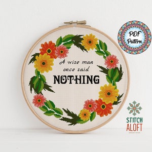 PDF Pattern: Snarky and Subversive Cross Stitch