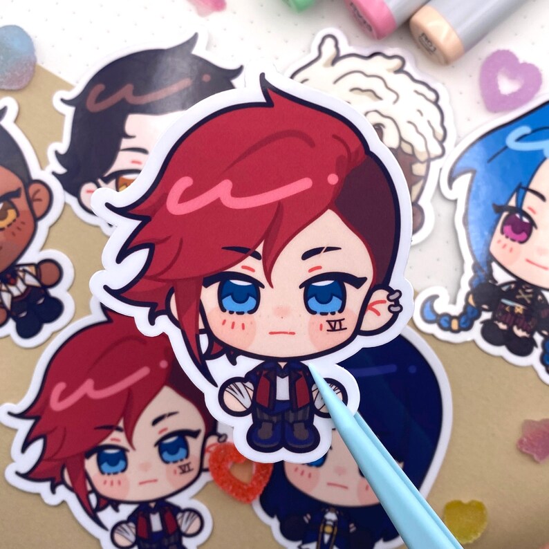 Arcane Glossy Vinyl Stickers | League/lol - Etsy