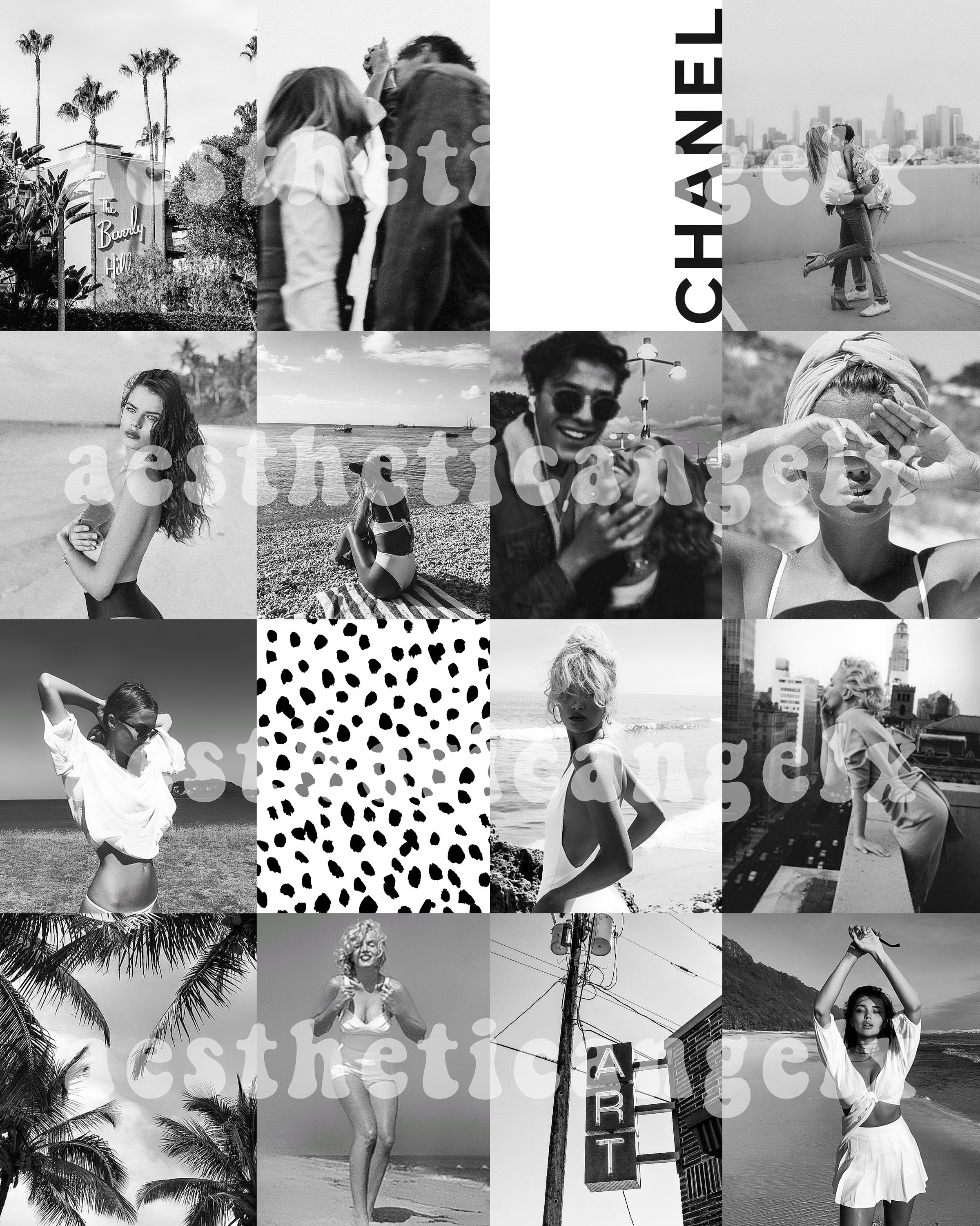 Black and White Aesthetic Wall Collage Kit 112 Pcs - Etsy