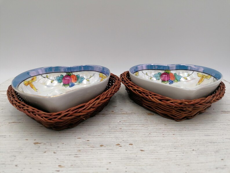 2er-Set Porzellan-Japanschalen, Floralform-Schüssel, Japan-Schüssel, 2er-Set Japan-Schalen, Geschenk-Küchengeschirr, einzigartige Schalen, einzigartiges Geschenk, Bild 10