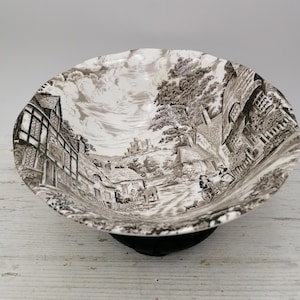 Vintage 8.5&quot;Soup Salad Bowl, Enoch Wedgwood  deep Bowl,England salad deep Bowl, English Kitchen Utensils, Old English Village