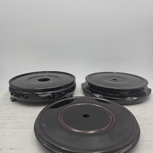 Wooden round base for pot, Rosewood Vase base, Oriental wooden brownrose base, base for collectibles, home decor