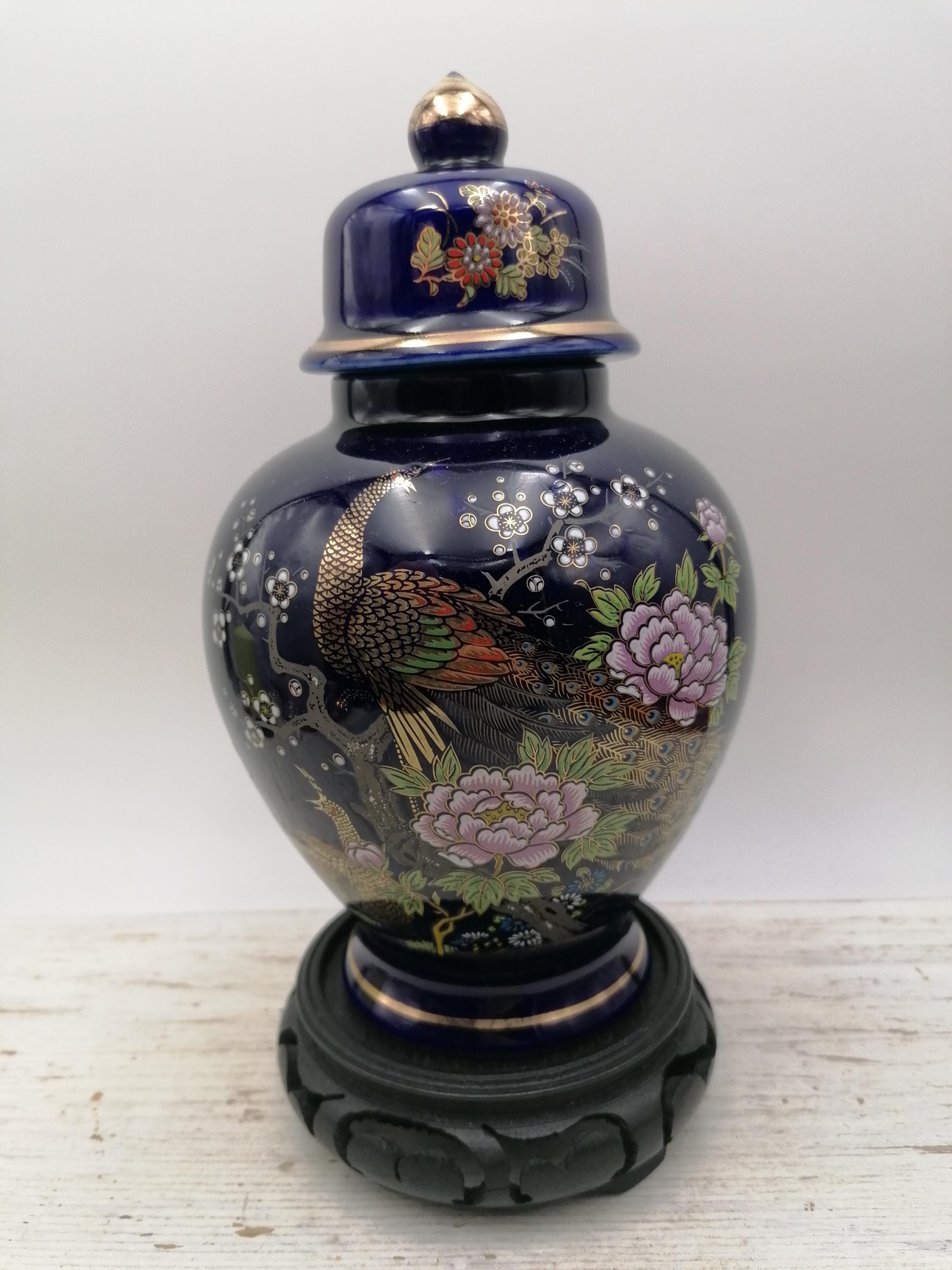 Vintage Japan Vase With Lid, Collectible Japan Gift, Collectible