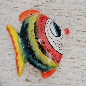 Vintage Ceramic decoration fish, decoration ceramic fish, ceramic from portugal, Portuguese gift