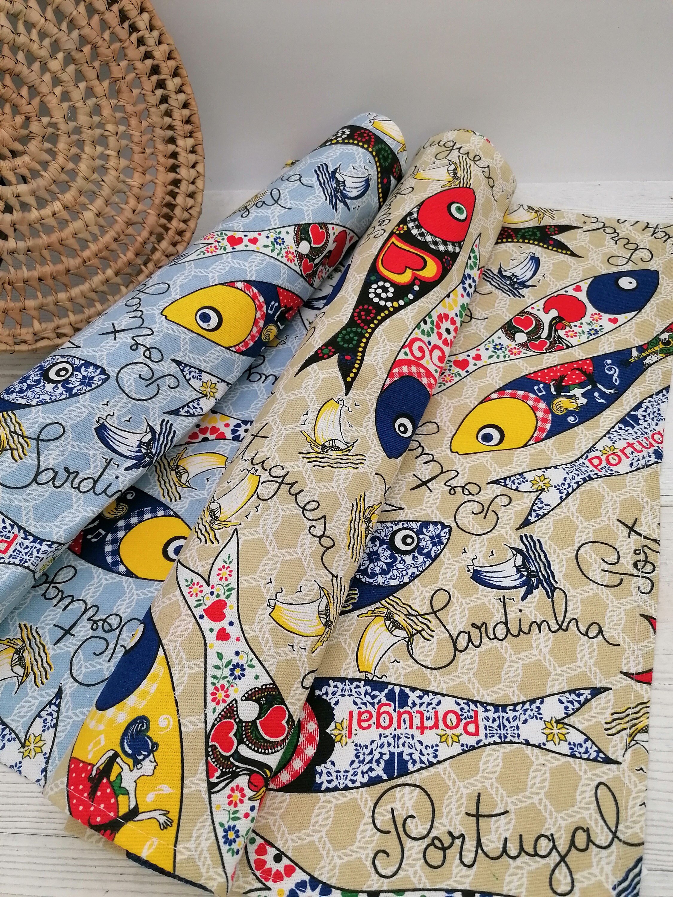 Portuguese 18"×23"Tea Towel, Cotton Kitchen Towel, Rooster Decorative Towel, Traditional Portuguese Decor Towel,  Portuguese Gift