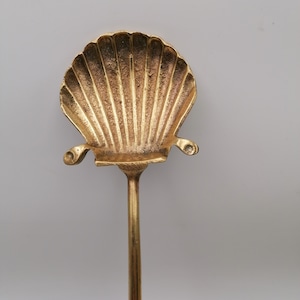 Antique Handmade Brass Decoration Spoon, Carved Spoon, 2 Figurine Spoon, brass Spoon Carved,Collectible Spoon, Vintage gift, Home Decoration