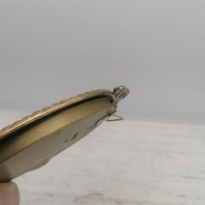 Vintage Brass Oval 4.8"Photo Frames,rare oval frame, Small oval frame for wall, small Brass frame image 4