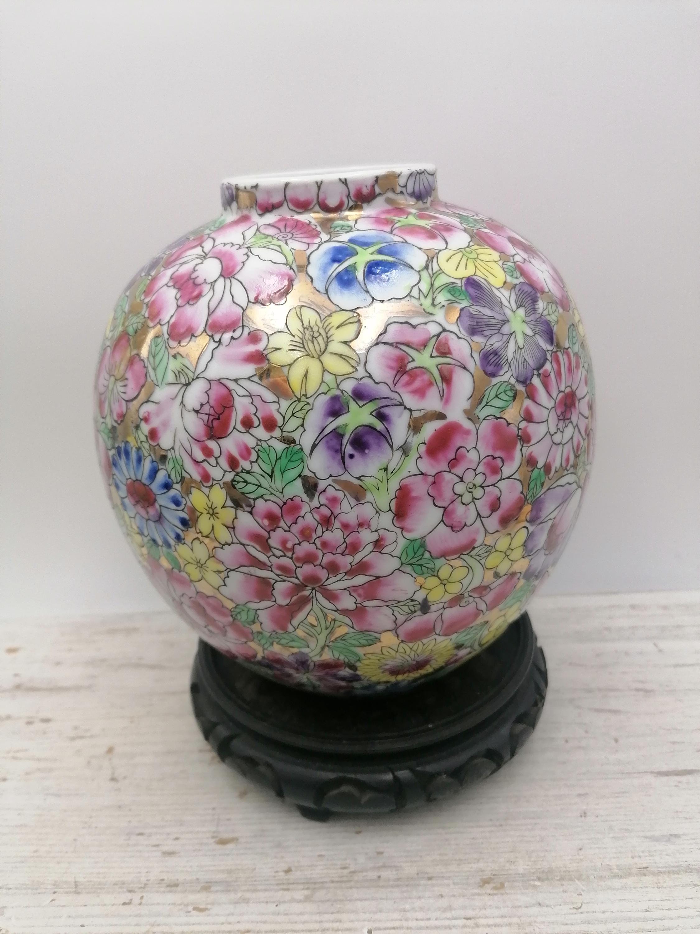 巨大な花瓶 中国  置物 景徳鎮製 中国 花瓶 置物 大きい