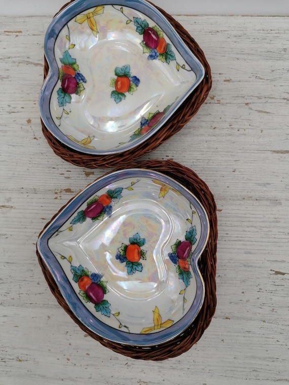 Set of 2 Porcelain Japan Bowls, Floral Shape Bowl,Japan Bowl, set of 2 Japan Bowls, Gift Kitchenware, unique Bowls,unique gift,