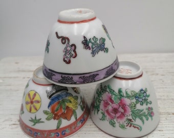 Chinese Saucer Bowls,Chinese Bowls with dragon, Chinese Porcelain Bowls,Oriental dishes,Asian Bowl,Small bowls for sauce