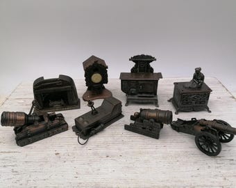 Vintage Pencil Sharpener, Made in Spain, Made in China, PlayMe,  Collectible Miniatures, Copper Sharpener, Office Decor, Vintage Gift