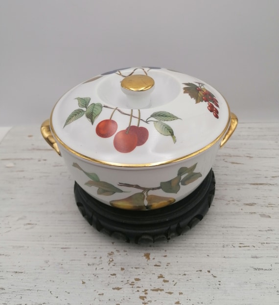 England Keramikschüssel mit Deckel, Suppenschüssel Royal, Obstschale, Familienschale, große Keramikschüssel