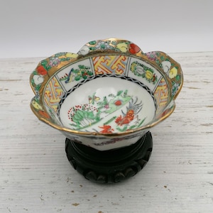 Ciotola in porcellana cinese vintage, ciotola cinese con gallo, piatti decorativi Gallo, regalo unico in Cina