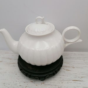 Porcelain white Teapot,White color Teapot, Portuguese Teapot, decoration Teapot, Collectible Teapot