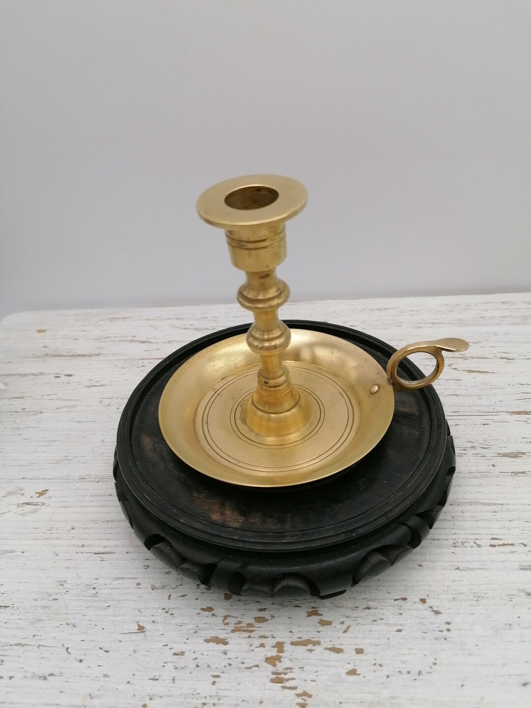 Vintage Indian Brass Candle Holder Brass Candlestick With Etsy UK