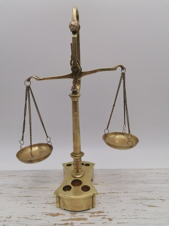 Small Brass Weighing Scales