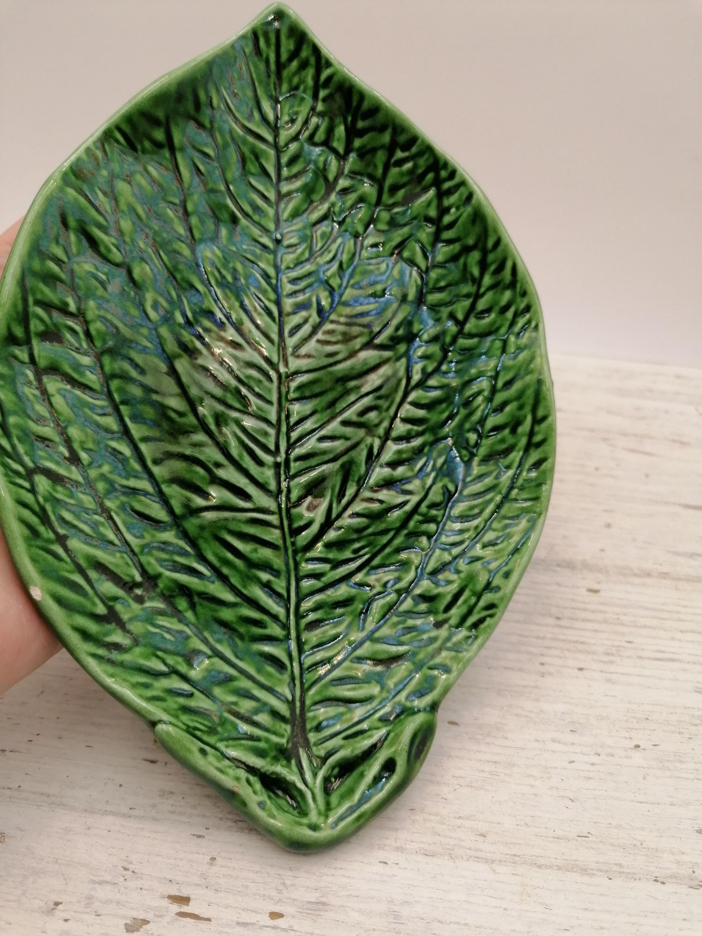 葉の陶器皿 - Etsy 日本