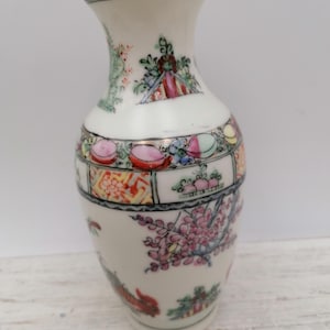 &quot;Chinesische 6,8 &quot;&quot;Porzellanvase, chinesische Hahnvase, kleine chinesische Vase, orientalische handgemalte Vase, asiatisches Wohndekor.&quot;