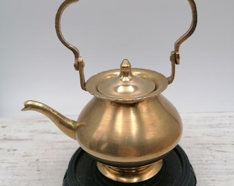 Vintage small Brass Teapot , Indian Brass Teapot, Collectible brass Teapot , brass dishes India