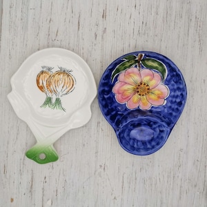 Wunderschöner Oliventeller, Teller mit Griff für Oliven, Porzellanteller für Vintage Küchenartikel