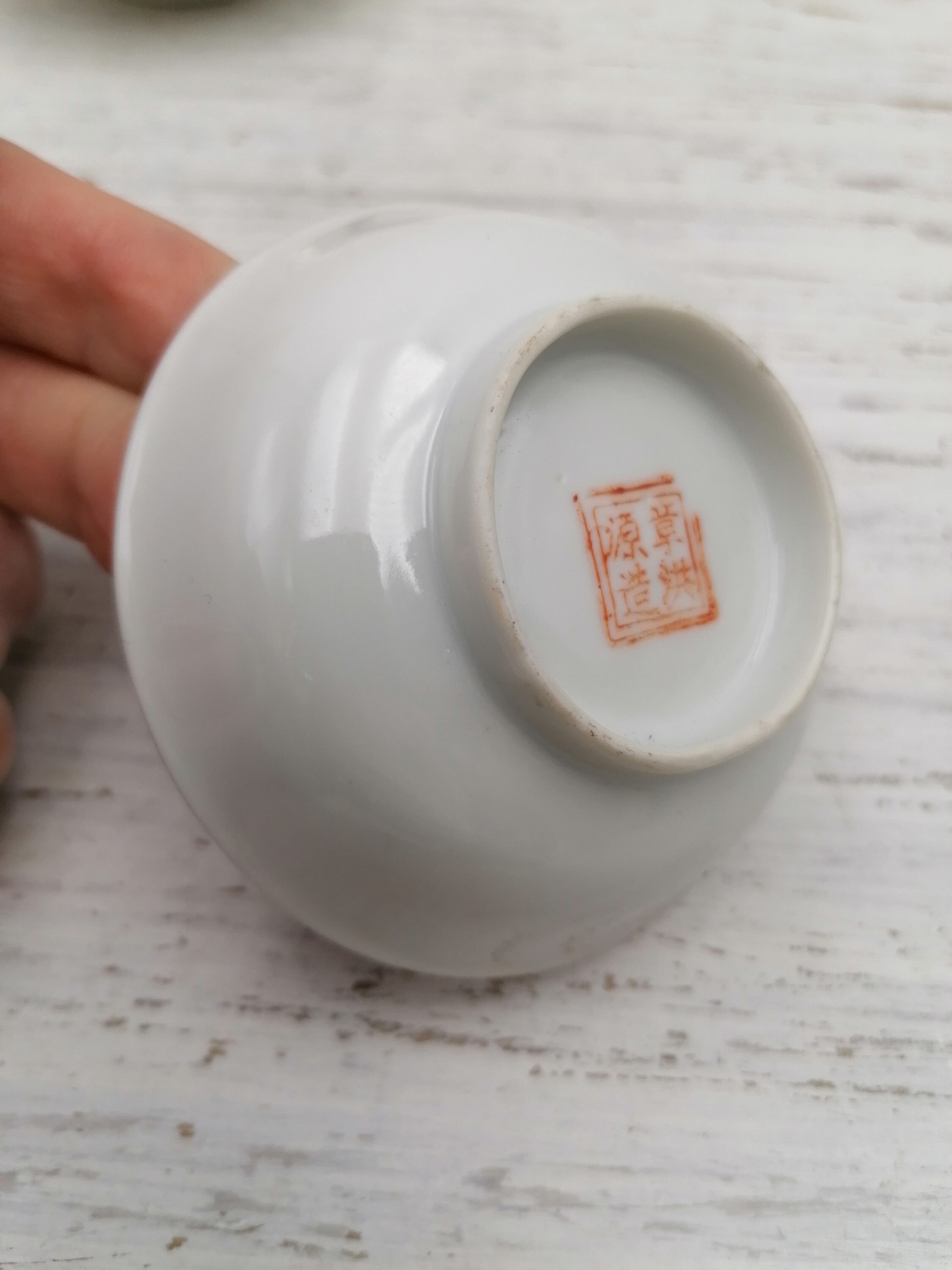 3 Small Chinese Bowls Different Small Saucers Orange Bowls Etsy