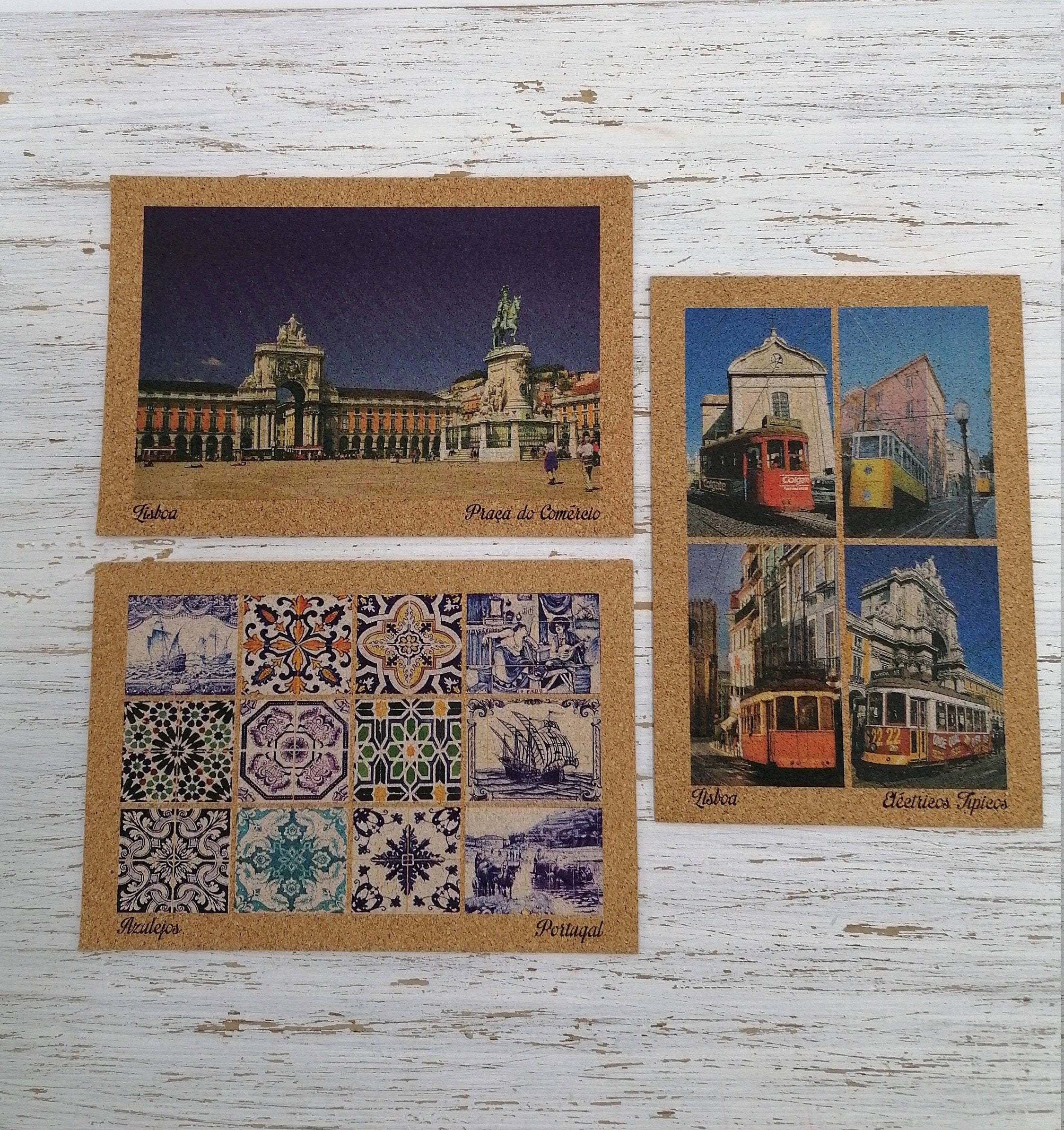 A Vintage Travel Art of Lisbon - Portugal  Postcard for Sale by GoodOldVintage