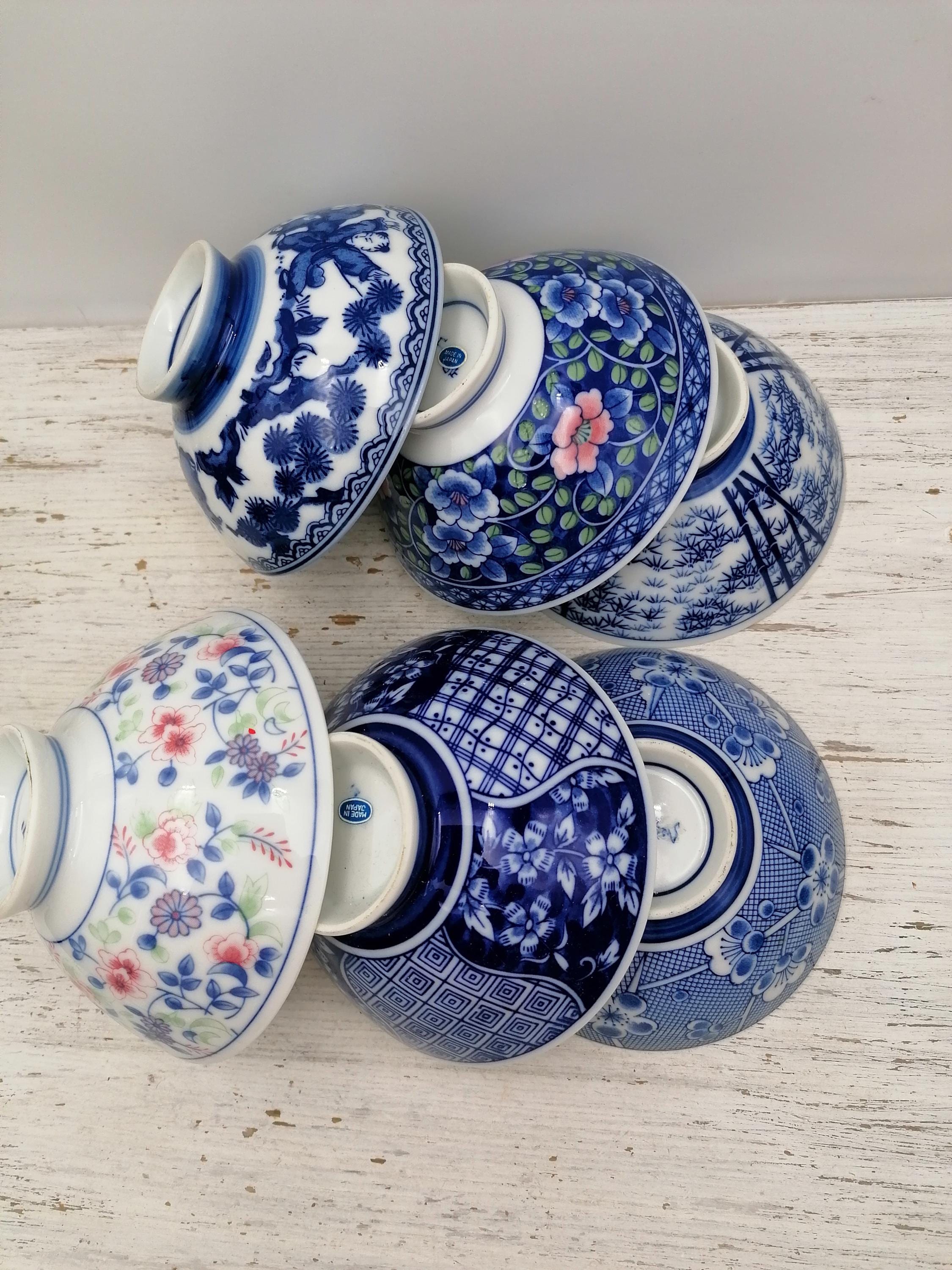 Bol Ancien En Porcelaine Fine - Allemagne Fin 19ème - Décor Paysage Et Croisillons