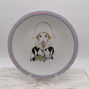 Vintage Plate with Pierrot Decor, Pierrot Clown Plate , Big Plate with Pierrot Image , Clown Pierrot, Collectible Pierrot Plate