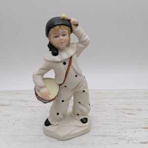 Porcelain Pierrot , Pierrot Clown Figurine, Collectible Gift