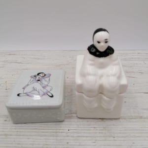 Pierrot Image jewelry box,Pierrot Shape jewelry box, Pierrot box withlid, Collectible Pierrot, Home Decor