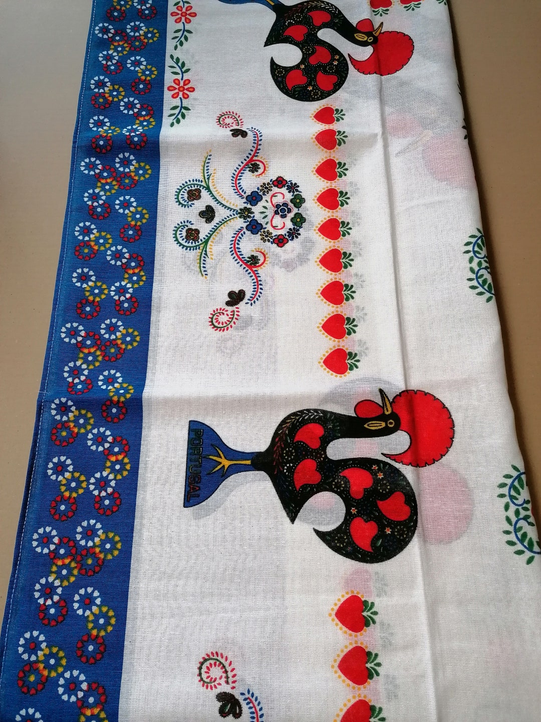 Portuguese Rooster 5492tablecloth,traditional Portuguese Tablecloth