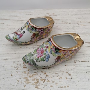 Vintage Chinese  Ashtray, Hand Painted Asian Ashtray,decoration Chinese Ashtray,Macau Ceramic Ashtray , Collectible Ashtray
