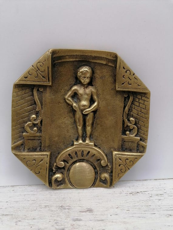 小便小僧 ブロンズ像 オブジェ 置物 ヴィンテージブロンズ小便小僧像